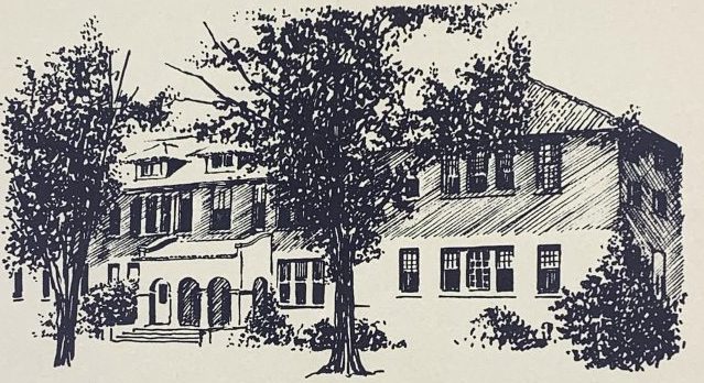 A drawing of the Menaul School taken from "the Allison-James Picture Book."