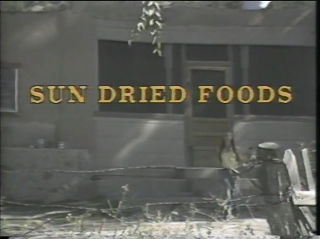 Title for the program Sun Dried Foods